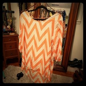 Maurices Chevron print blouse